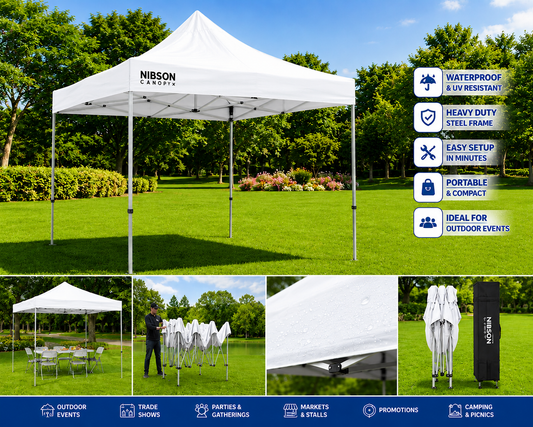 The Ultimate Guide to Gazebos: Transform Any Outdoor Space with Style and Functionality Nibson // Premium Gazebos for Events, Promotions & Outdoor Spaces | NIBSON